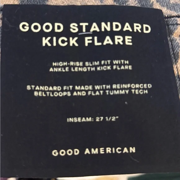 Good American Kick Flare Leopard Print Women Jeans Size 20 Plus - Picture 9 of 9